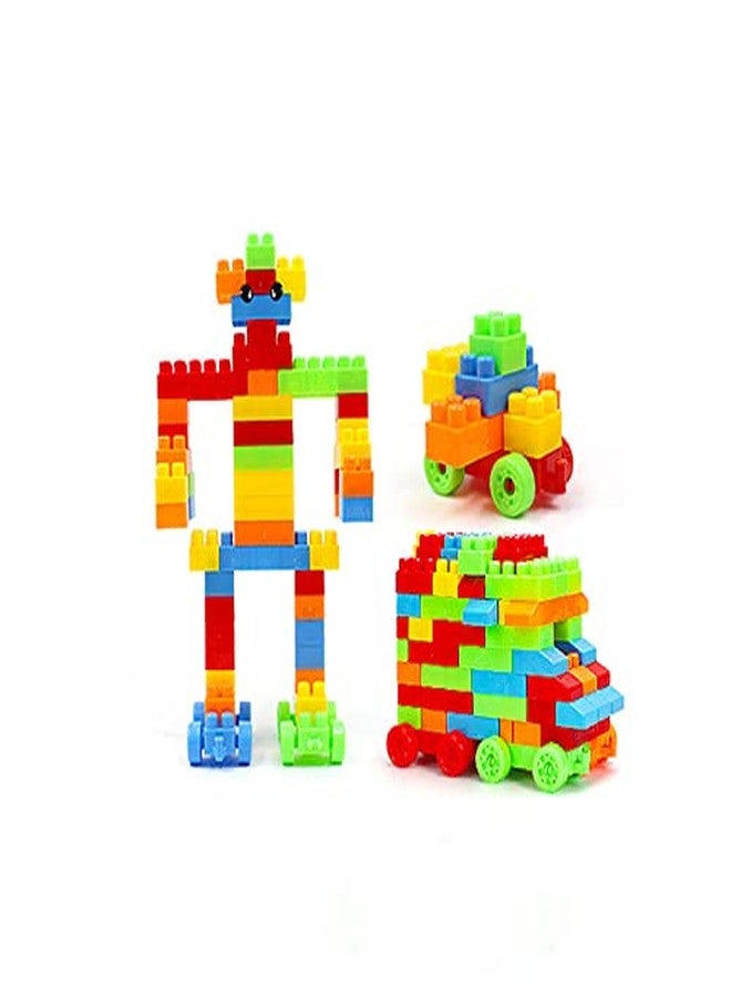 PULSBERY Building Blocks Game Toy Set for 3-8 Years Old Kids Boys & Girls,Multi Color,200 Piece (Kids Block Toy) - Image 2